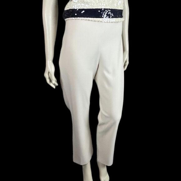 Ralph Lauren Purple Label F/F Winter White Wool Pants Size 12 - Picture 9 of 12